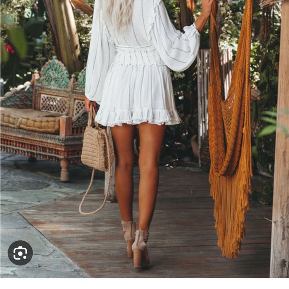 VICI Collection Oceana Woven Crop Top and Skirt - Picture 3 of 4